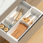 Eoouooip Sliding Drawer Tray With Adjustable Dividers, Expandable Kitchen Sto.... Fixed Price $44.28.