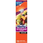 Hefty R8-1416 Extra Strong Storage Slider Bag With Max Lock Track Design Gal.. Fixed Price $11.13.