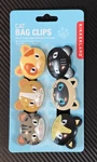 Kikkerland Set Of 6 Cat Bag Clips. Fixed Price $13.75.
