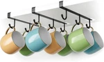 Ecrocy Mug Hooks For Cabinet, Clip-on Shelf And Only Fits Flat Black. Fixed Price $18.29.