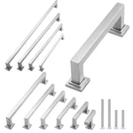 Brushed Nickel Modern Cabinet Handles Bar Pulls Kitchen Hardware Stainless Steel. Fixed Price $8.69.