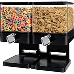 Zevro Dual Control Compact Dry Food Dispenser - 1.1 Lbs Capacity In Black/chrome. Fixed Price $48.29.