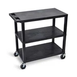 Luxor EC222-B 32" 18" Cart Three Flat Shelves. Fixed Price $224.25.