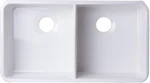 Alfi Brand AB512UM 32" Double Basin Fireclay Kitchen Sink For - White. Fixed Price $739.29.
