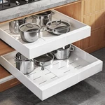Seinloes Expandable Pull Out Cabinet 21"D 12.05"-20.4"W(2PACK), White. Fixed Price $88.22.