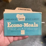 Vintage Card File 1942 Crisco "econo-meals" Recipes, P&g Accordion. Fixed Price $16.95.