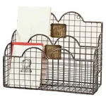 Colonial Tin Works Industrial Galvanized Steel Wire Letter/file Desk Organizer. Fixed Price $37.59.
