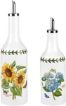 Portmeirion Botanic Garden Sunflower & Hydrangea Oil Vinegar Drizzler Set. Fixed Price $54.00.