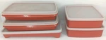 Vtg Lot Of Tupperware Sandwich Deli Keeper Containers 1292-8, 1458-8, 816-18. Fixed Price $24.99.