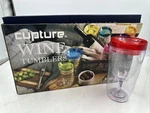 Cupture Wine Tumbler Insulated Drink-through Lid 10 Oz, 8 Pack. Fixed Price $32.47.