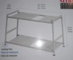 Seville Classics Under-the-sink Adjustable Platinum Metal 2-TIER Organizer. Fixed Price $15.88.