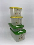 Tupperware Fridgesmart Container Set 4 Pc Produce Storage Vent System. Fixed Price $55.25.