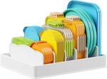 Kitchen Cabinet Organizer For Food Contanier Lid, Holder With 6 Adjustable. Fixed Price $21.99.