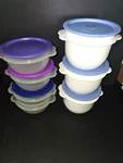 Tupperware One Touch White Clear Bowls 6 Lids + 2514A (4) 2513A (3) New / Read. Fixed Price $24.99.