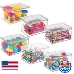 Interdesign Idesign Plastic Stackable Hinged-lid Pantry Kitchen Storage. Fixed Price $71.12.