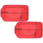 Pyrex 232-PC 11" 7" Red Rectangular Lid Cover Pack New For 2QT Glass Dish. Fixed Price $24.99.