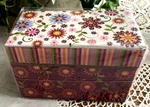 Ganz Recipe Box - Includes 36 Cards And 12 Dividers Flowers. Fixed Price $14.99.