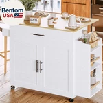 Kitchen Island With Storage, Rolling On Wheels Drop Leaf, 3. Fixed Price $198.58.