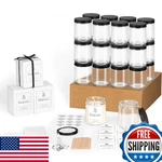 24 Pack 8OZ Thick Glass Jars With Metal Lids,candle For Making. Fixed Price $72.40.
