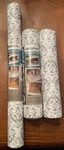 3 Duck Easy Liner Shelf Grip Bottom Grey Damask - 12IN X 10FT. Fixed Price $10.00.