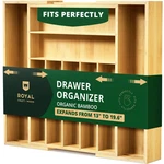 Bamboo Cutlery Silverware Flatware Utensil Tray Drawer Kitchen 9 Slots. Fixed Price $31.00.
