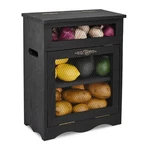 Ikee Design Free Assemble Wooden Countertop Potato And Onion Storage Bin Box,. Fixed Price $51.10.