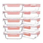 10 Pack 22 Oz Glass Meal Prep Containers Food Storage With Lids Airtight. Fixed Price $45.79.