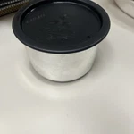 Tupperware One Touch Canister Metallic Iridescent Silver & Black Container Ooo. Fixed Price $14.99.