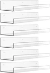 Upsimples 6 Pack Acrylic For Wall Storage, 15" X 4 Floating Bookshelves. Fixed Price $29.35.