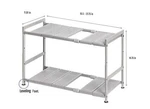 Seville Classics Under-the-sink Adjustable Nickel 2-TIER Kitchen/bath Organizer. Fixed Price $17.88.