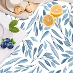 Haokhome Shelf Liner And Cabinet Boho Leaf, 17.3"W X 78"L, Blue/white. Fixed Price $14.75.