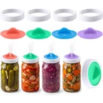 8 Pcs Fermentation Kit, 4 Pack Airlock Lids, As Shown. Fixed Price $19.11.