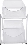 Sorbus Home 2-TIER Organizer Baskets W/ Mesh Sliding Drawers White SHL-DRW2-WH. Fixed Price $22.99.