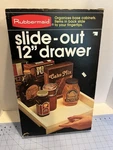 Vintage Rubbermaid 12IN Slide Out Drawer Cabinet Almond New Nos Made Usa 1981. Fixed Price $32.21.