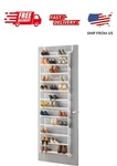 Whitmor 12-TIER Over The Door Mesh Shoe Rack 36 Pair Metal White. Fixed Price $32.99.