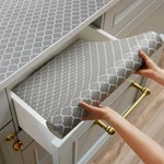 Shelf And Drawer Liner For Kitchen Cabinets Non-adhesive, 12W X 118.1L, Gray. Fixed Price $14.52.