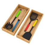 Drawer Organizer Storage Box Kitchen - Wood Stackable Tray Utensil .... Fixed Price $34.98.