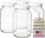 1 Gallon Wide Mouth Glass Jar With Airtight Lid For Kombucha & Canning. Fixed Price $99.99.