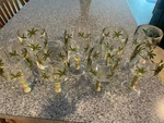 Set Of 8 Acrylic Wine Glasses Palm Trees/bamboo Stem 16 Oz Tropical/summer Euc. Fixed Price $44.99.