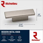 4PK Richelieu Flemingdon Contemporary Cabinet Knob Metal Brushed Nickel 2-3/4. Fixed Price $34.99.