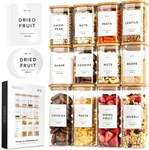 Edelhaus Square Glass Storage Containers With Bamboo Lids 12-PACK (4X 30 Oz, .... Fixed Price $79.80.