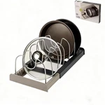 Pot Lid Rack And Baking Pan Cookware Storage Organizers Inside Cabinet For Un.... Fixed Price $20.26.