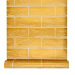 Yifasy 19.7FT Roll Gold Bricks Wallpaper Peel And Stick Decor Cover.... Fixed Price $26.36.