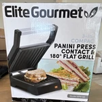 Elite Gourmet EPN160 Panini Press Contact Grill Non-stick Easy Clean Black. Fixed Price $30.40.