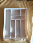 Vintage Rubbermaid 0521 Silverware Utensil Tray Almond Color 7 Slots Euc. Fixed Price $15.99.