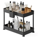 Storagebud 2-TIER Under Sink Organizer Courtiert SB-USO-T1-BLK Black. Fixed Price $32.17.