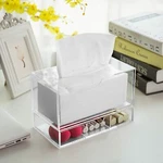 Mygift Clear Acrylic Countertop Cosmetic Storage Organizer And Tissue Box Holder. Fixed Price $38.99.