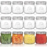 Tebery Pack Wide Mouth Home Glass 3.5 X 4 Inches, CLEAR-16OZ-12PC. Fixed Price $40.17.