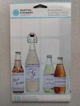 Martha Stewart White Silver Beverage Labels Party Wedding New. Fixed Price $6.99.