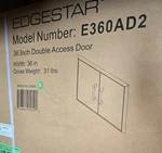 Edgestar E360AD2 Stainless Steel 36" Double Access Door. Fixed Price $275.00.
